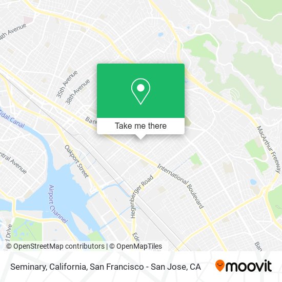 Mapa de Seminary, California