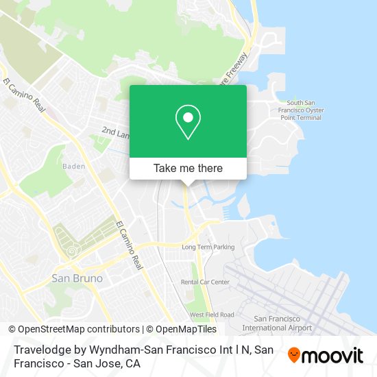 Mapa de Travelodge by Wyndham-San Francisco Int l N