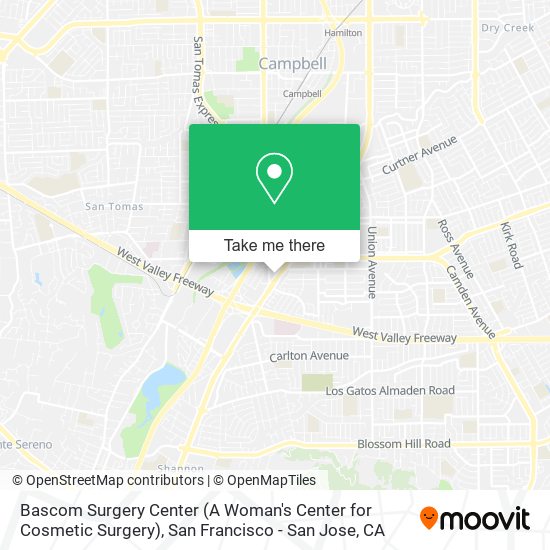 Mapa de Bascom Surgery Center (A Woman's Center for Cosmetic Surgery)