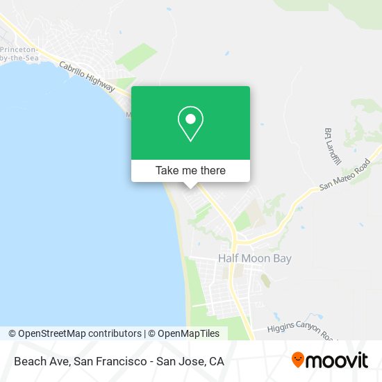 Mapa de Beach Ave