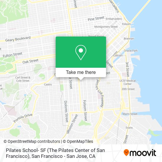 Mapa de Pilates School- SF (The Pilates Center of San Francisco)