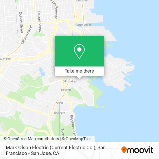 Mapa de Mark Olson Electric (Current Electric Co.)