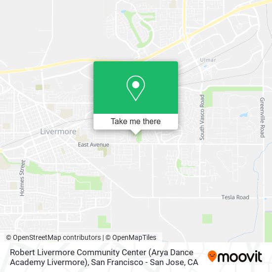 Robert Livermore Community Center (Arya Dance Academy Livermore) map