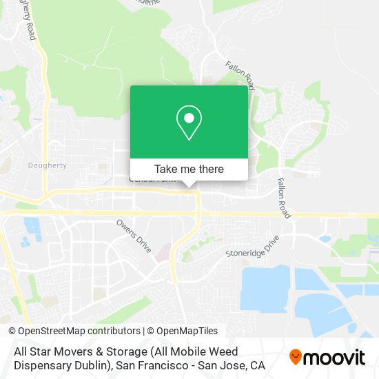 All Star Movers & Storage (All Mobile Weed Dispensary Dublin) map