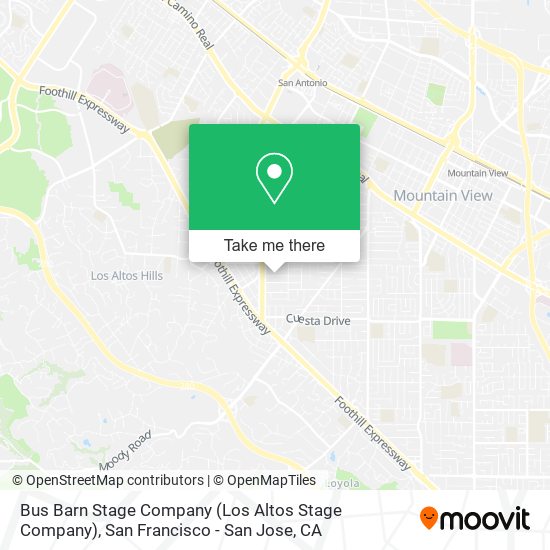 Bus Barn Stage Company (Los Altos Stage Company) map