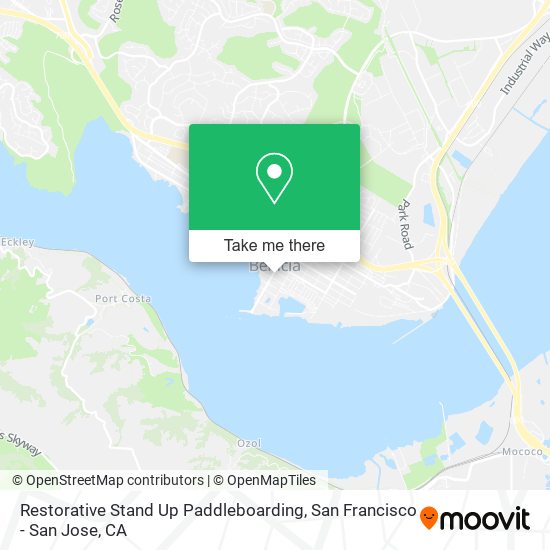 Restorative Stand Up Paddleboarding map