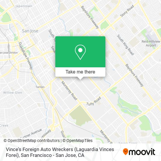 Vince's Foreign Auto Wreckers (Laguardia Vinces Forei) map