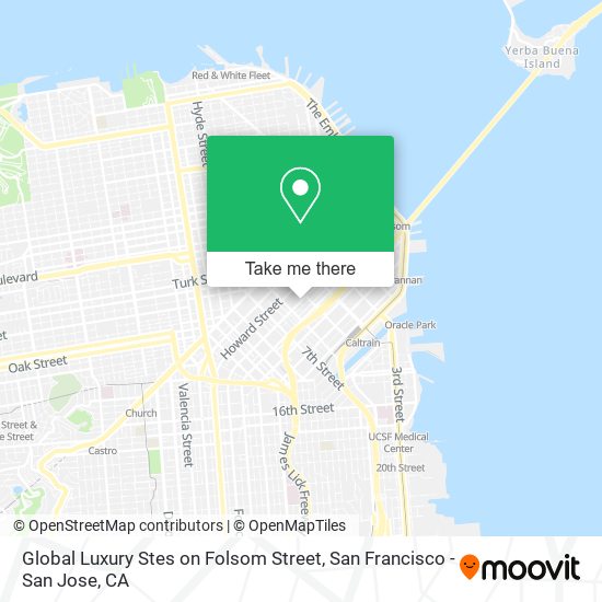 Global Luxury Stes on Folsom Street map