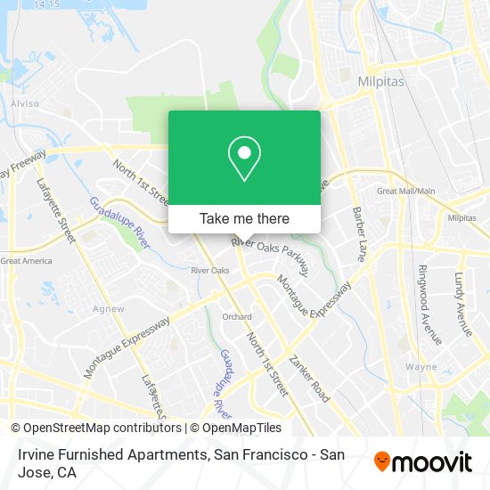 Mapa de Irvine Furnished Apartments