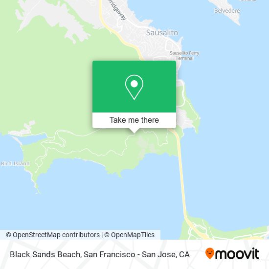 Black Sands Beach map