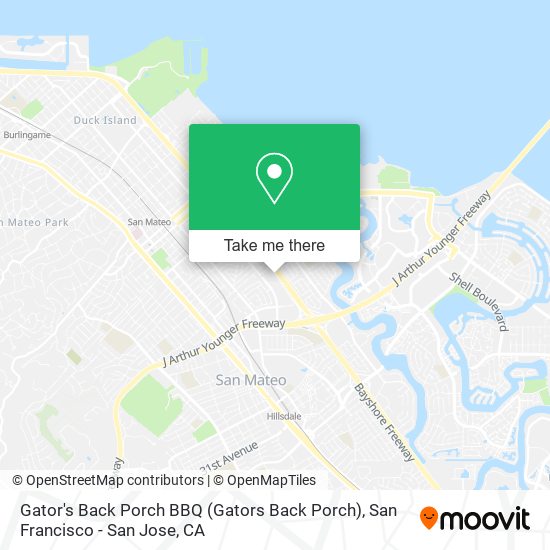 Mapa de Gator's Back Porch BBQ (Gators Back Porch)