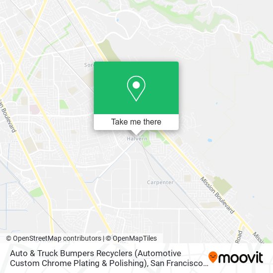 Auto & Truck Bumpers Recyclers (Automotive Custom Chrome Plating & Polishing) map