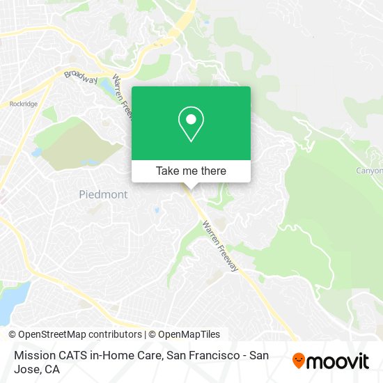 Mission CATS in-Home Care map