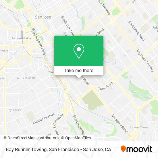 Bay Runner Towing map