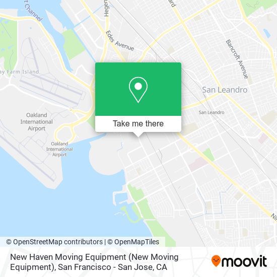 New Haven Moving Equipment map