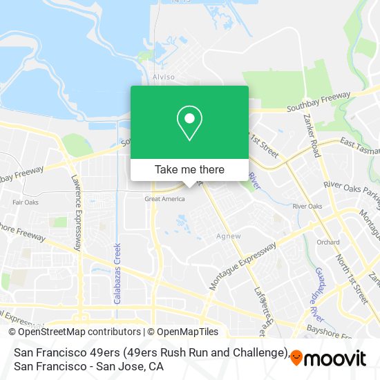 Mapa de San Francisco 49ers (49ers Rush Run and Challenge)