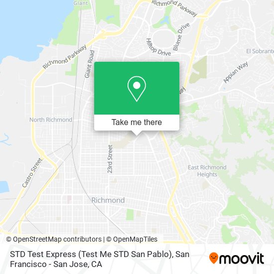 STD Test Express (Test Me STD San Pablo) map