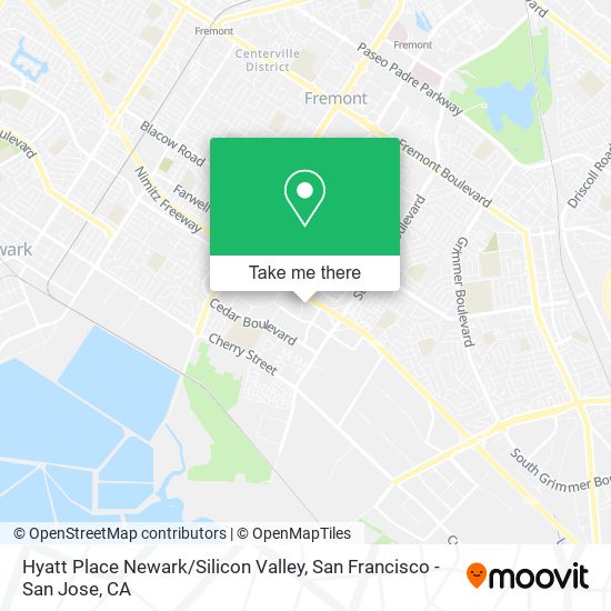 Hyatt Place Newark / Silicon Valley map