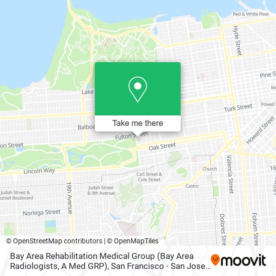 Bay Area Rehabilitation Medical Group (Bay Area Radiologists, A Med GRP) map