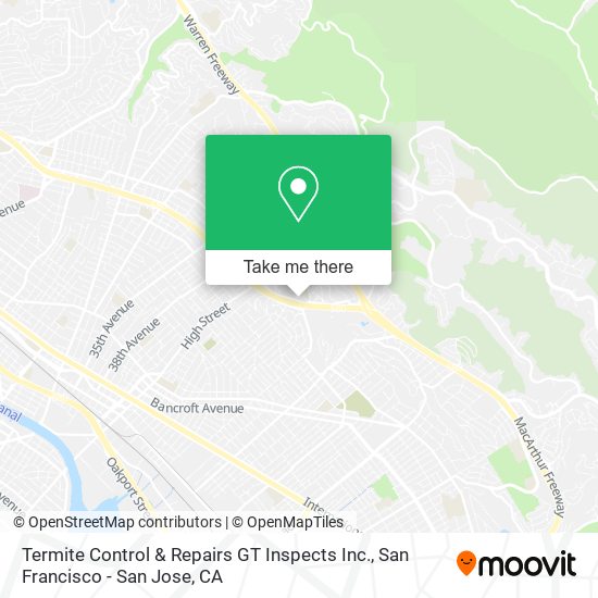 Mapa de Termite Control & Repairs GT Inspects Inc.