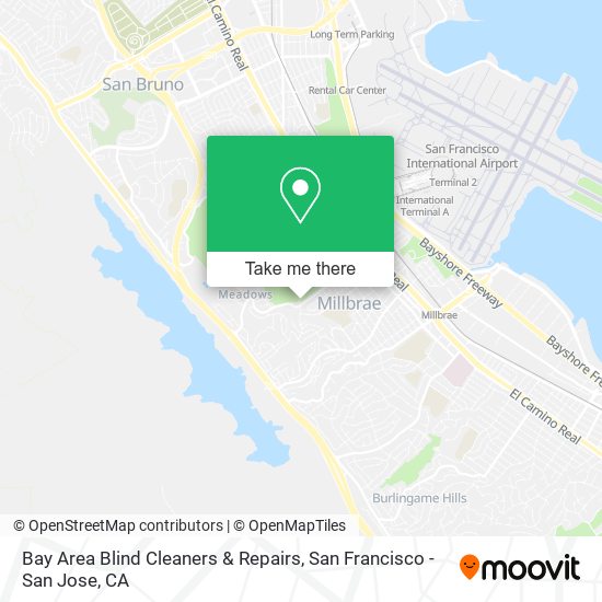 Mapa de Bay Area Blind Cleaners & Repairs