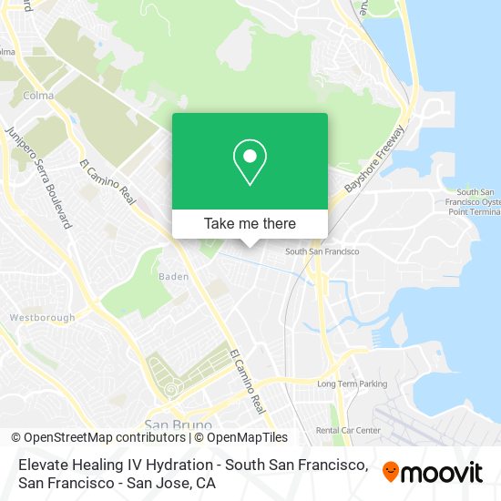 Elevate Healing IV Hydration - South San Francisco map