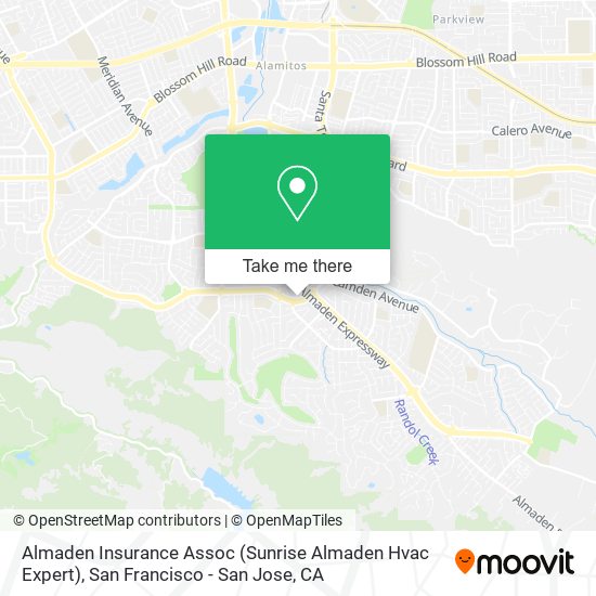 Mapa de Almaden Insurance Assoc (Sunrise Almaden Hvac Expert)