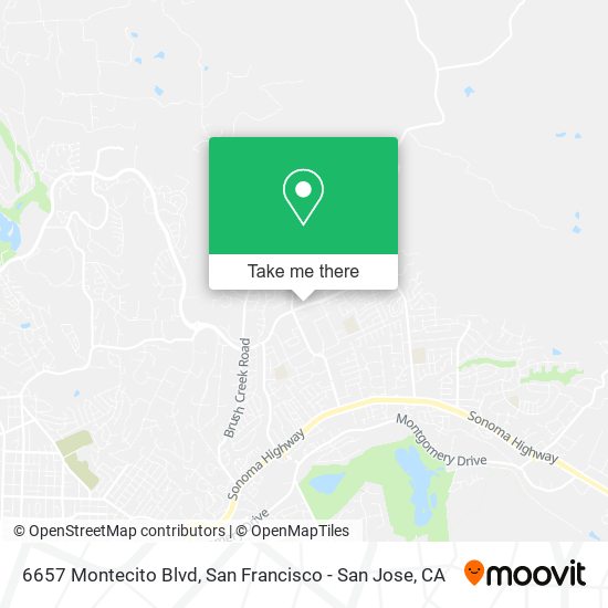 Mapa de 6657 Montecito Blvd