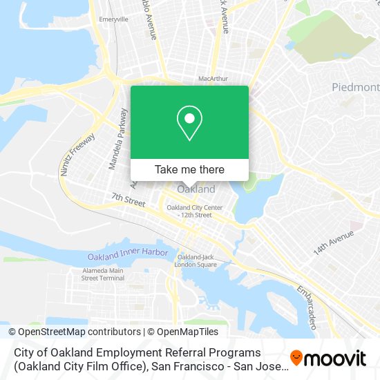 Mapa de City of Oakland Employment Referral Programs (Oakland City Film Office)