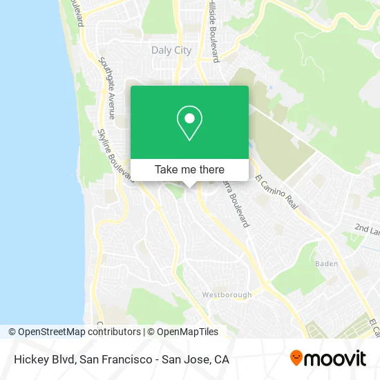 Mapa de Hickey Blvd