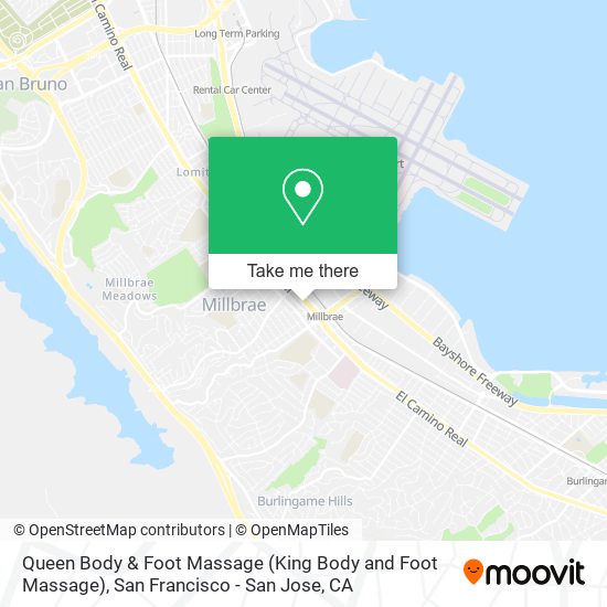 Mapa de Queen Body & Foot Massage (King Body and Foot Massage)
