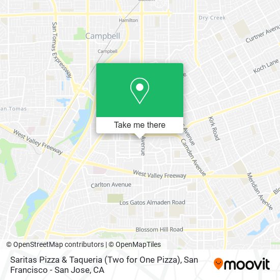 Saritas Pizza & Taqueria (Two for One Pizza) map