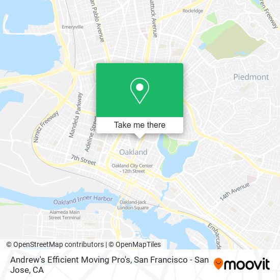 Andrew's Efficient Moving Pro's map