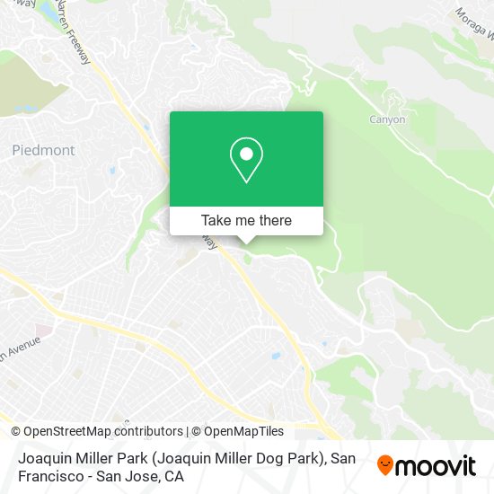 Joaquin Miller Park map