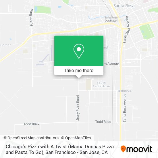 Chicago's Pizza with A Twist (Mama Donnas Pizza and Pasta To Go) map