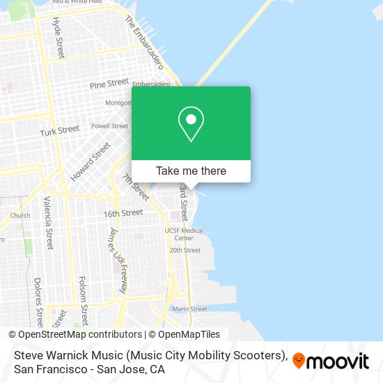 Mapa de Steve Warnick Music (Music City Mobility Scooters)
