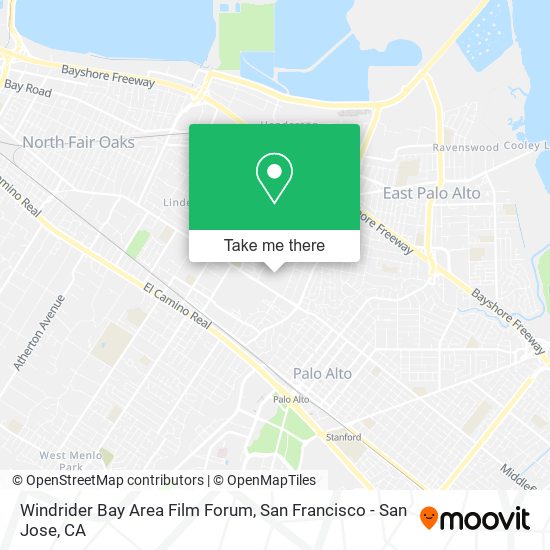 Windrider Bay Area Film Forum map