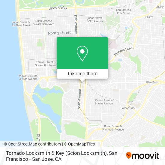 Mapa de Tornado Locksmith & Key (Scion Locksmith)