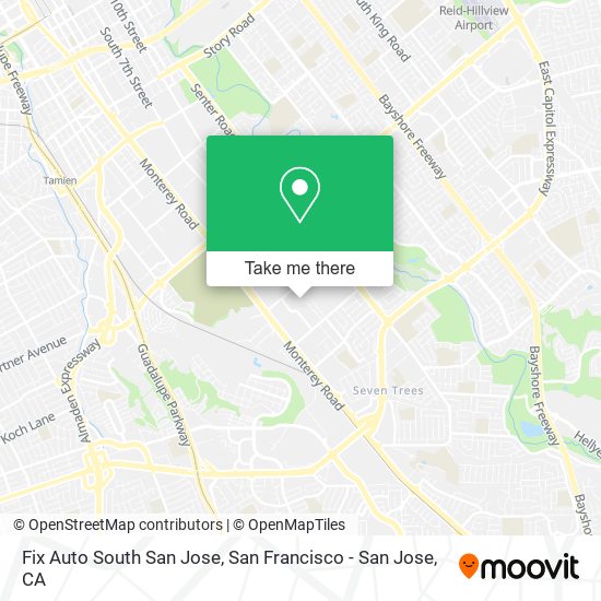 Mapa de Fix Auto South San Jose
