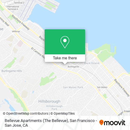 Mapa de Bellevue Apartments (The Bellevue)