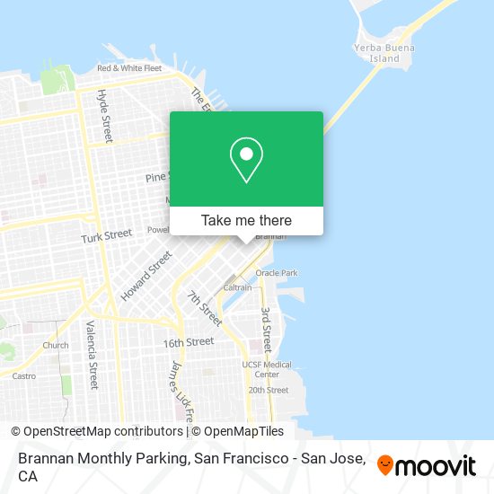 Mapa de Brannan Monthly Parking