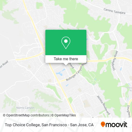 Mapa de Top Choice College