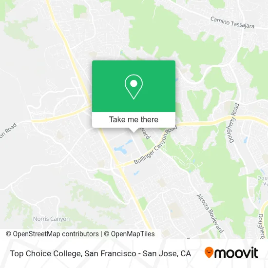 Top Choice College map