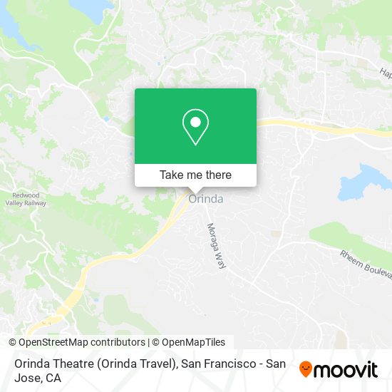 Mapa de Orinda Theatre (Orinda Travel)