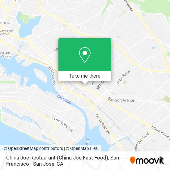 Mapa de China Joe Restaurant (China Joe Fast Food)