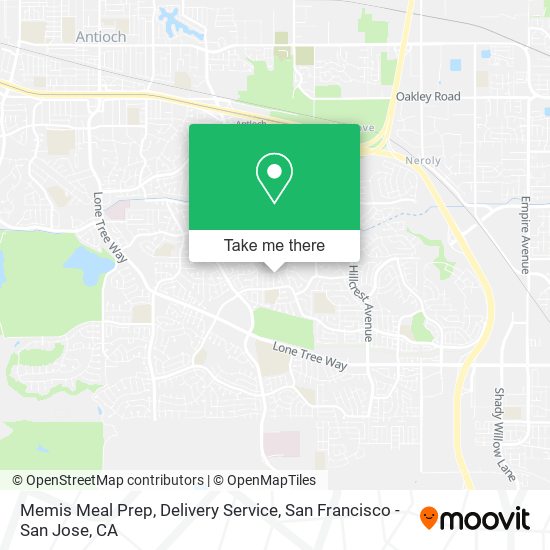 Mapa de Memis Meal Prep, Delivery Service
