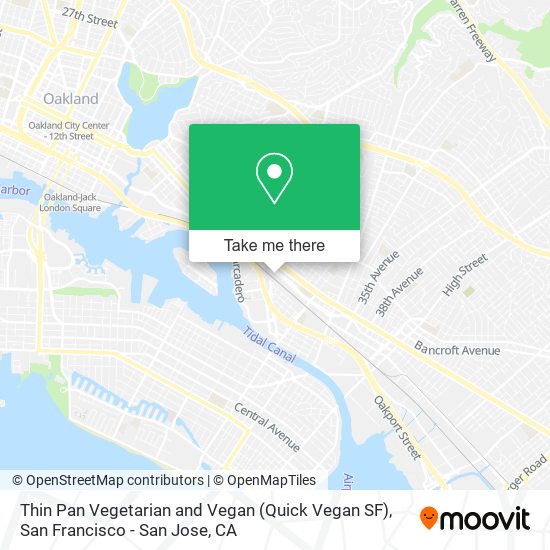 Mapa de Thin Pan Vegetarian and Vegan (Quick Vegan SF)