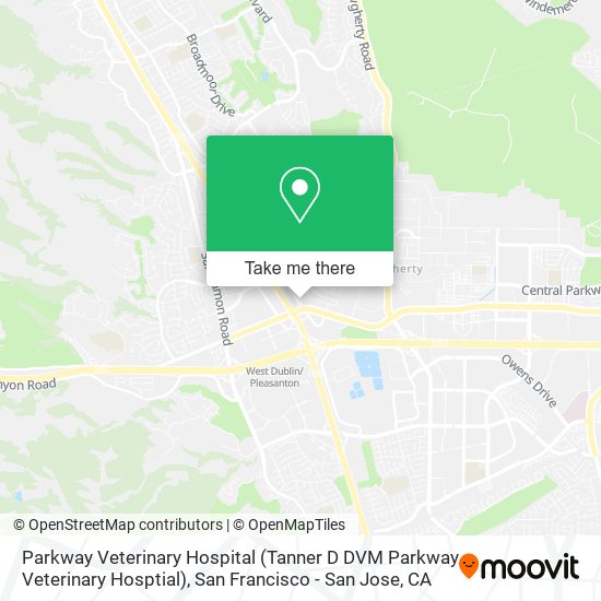 Parkway Veterinary Hospital (Tanner D DVM Parkway Veterinary Hosptial) map