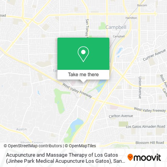 Mapa de Acupuncture and Massage Therapy of Los Gatos (Jinhee Park Medical Acupuncture Los Gatos)