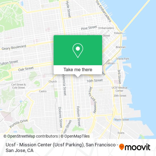 Ucsf - Mission Center (Ucsf Parking) map